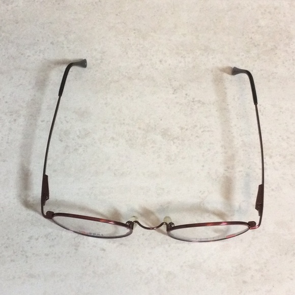 NWT Trend Setters dark pink oval metal eyeglasses new old stock - Picture 3 of 13